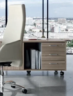 Hot Scrivania direzionale Ufficio completo  in legno a prezzo Outlet Arredo Ufficio