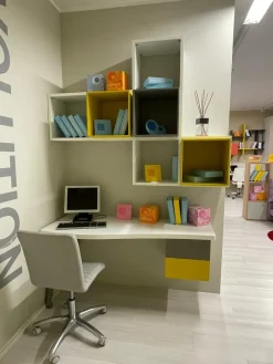 Moretti Compact Camerette Scrivania modello Bianca Moretti compact in OFFERTA OUTLET- Arredo Ufficio