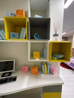 Moretti Compact Camerette Scrivania modello Bianca Moretti compact in OFFERTA OUTLET- Arredo Ufficio