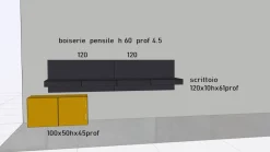 Scrivania operativa in legno Ala a marchio a prezzi convenienti^Pianca Sale