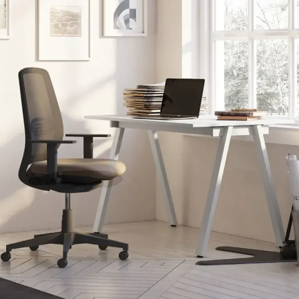 Las Mobili Scrivania operativa in legno Las postazione home office paolo a marchio a prezzi outlet- Arredo Ufficio