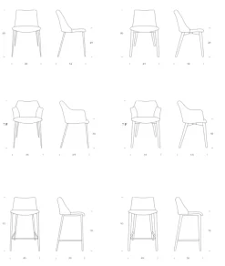 Tonin Casa Sedia Agata di in OFFERTA OUTLET -29%- Sedie