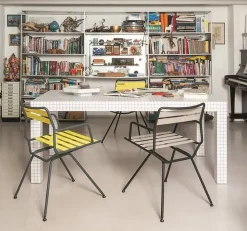 Sale Sedia con braccioli Dan poltrona nera di a prezzo Outlet Sedie