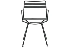 Sale Sedia con braccioli Dan poltrona nera  di a prezzo Outlet Sedie