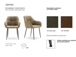 Sedia con braccioli modello Jemes a prezzo riservato^Devina Nais Best