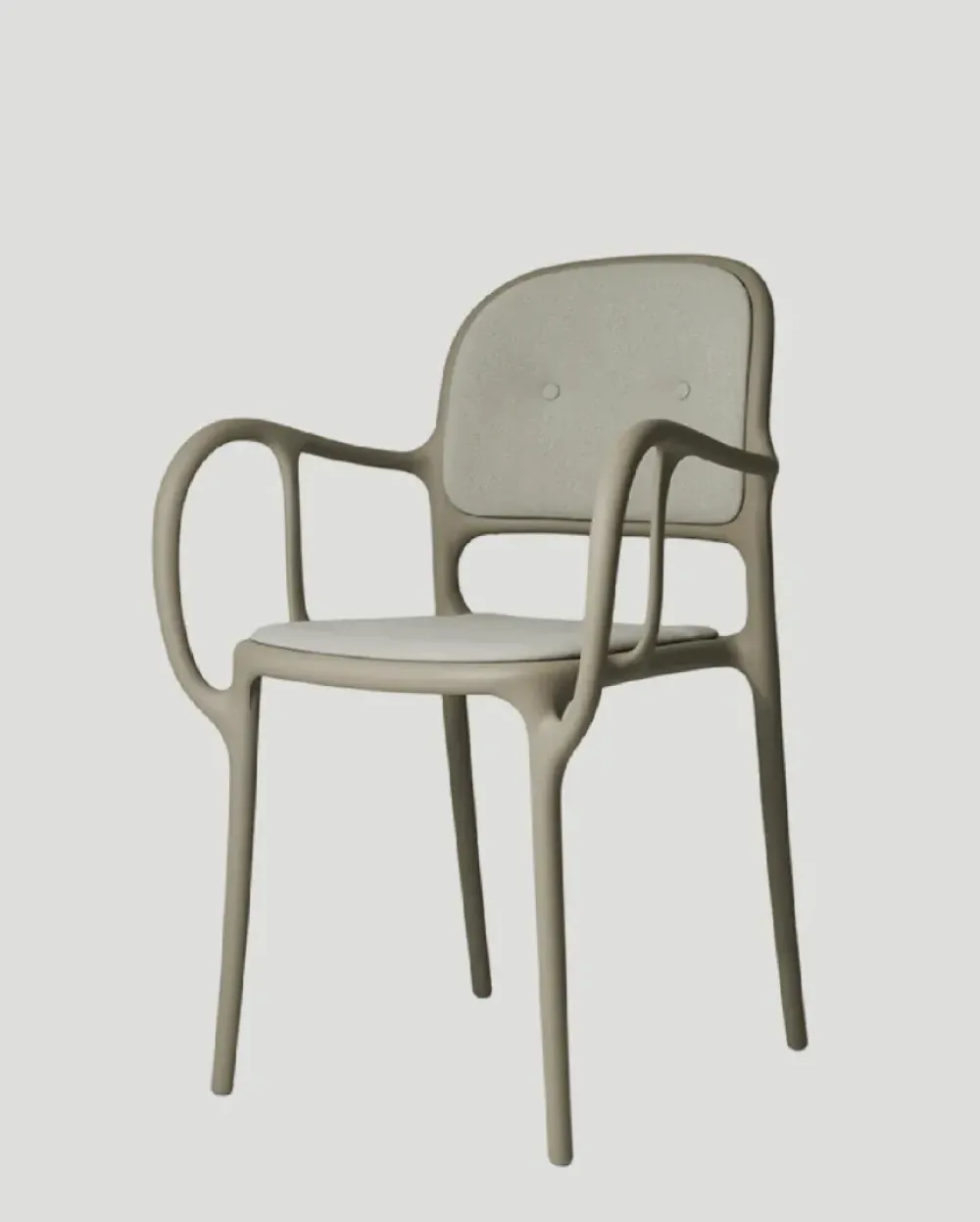 Sedia con braccioli Sedia mila' con cuscini beige di a prezzo Outlet^Magis New