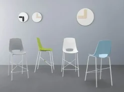 Sedia con schienale medio Eva 4 a prezzo ribassato^Point House