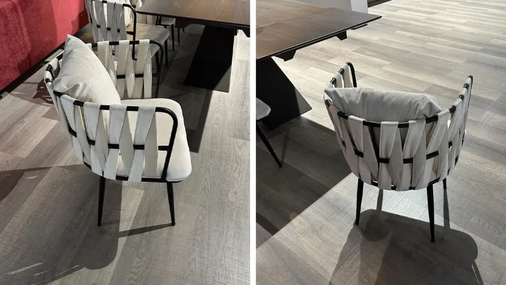 Sedia con schienale medio Ventura di a prezzo ribassato^La casa moderna Outlet