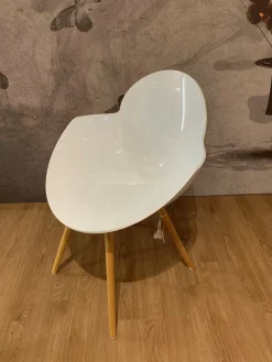 Infiniti Sedia Cookie wooden legs SCONTATA a PREZZI OUTLET- Sedie