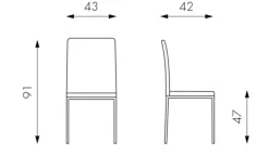 Stones Sedia da cucina Flag SCONTATA- Sedie