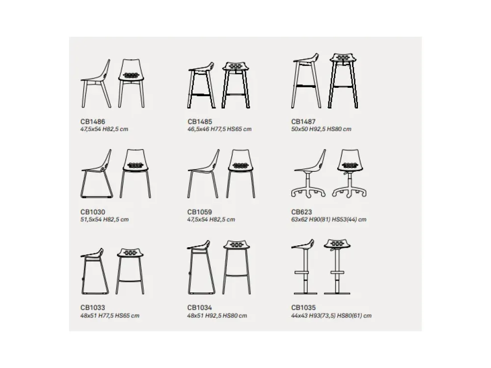 Connubia Sedia da cucina Jam a prezzo Outlet- Sedie