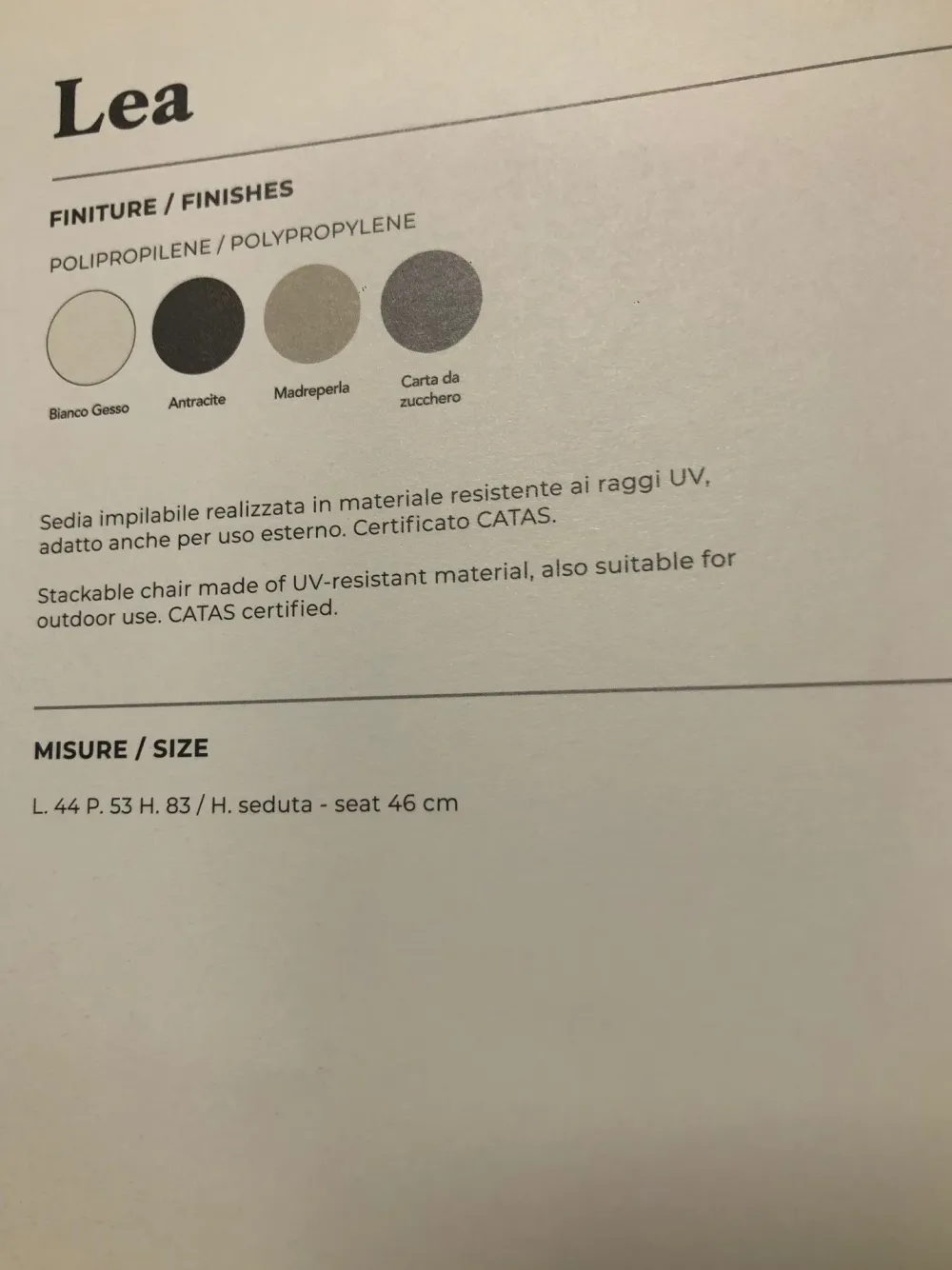 Sedia da cucina Lea SCONTATA^Sedit Outlet