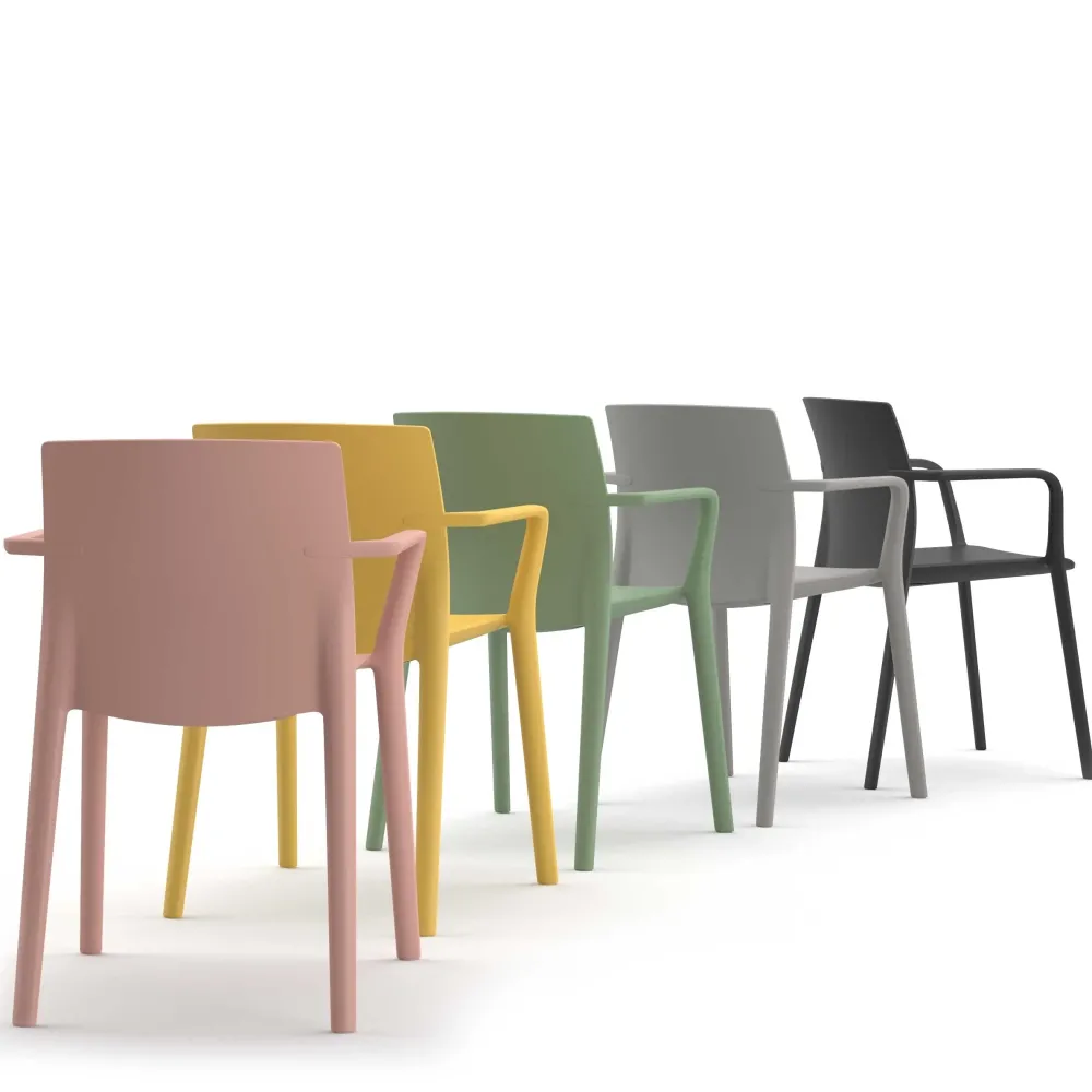 Kastel Sedia da cucina realizzata in plastica Klia di- Sedie
