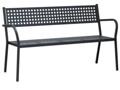 Sedia da giardino modello Panca alice con braccioli colore ferro antico in Offerta Outlet^Vermobil Best