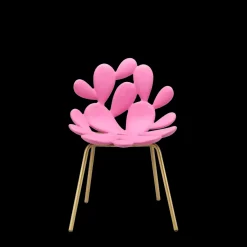 Sedia da giardino Sedia filicudi ottone e rosa brillante – set 2 pezzi   in Offerta Outlet^Qeeboo Outlet