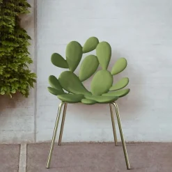 Sedia da giardino Sedia filicudi ottone e rosa brillante – set 2 pezzi   in Offerta Outlet^Qeeboo Outlet