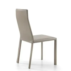 Sedia da soggiorno Italia cuoio acciaio SCONTATA^Md work Clearance