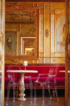 Kartell Sedia da soggiorno realizzata in plastica Louis ghost di- Sedie