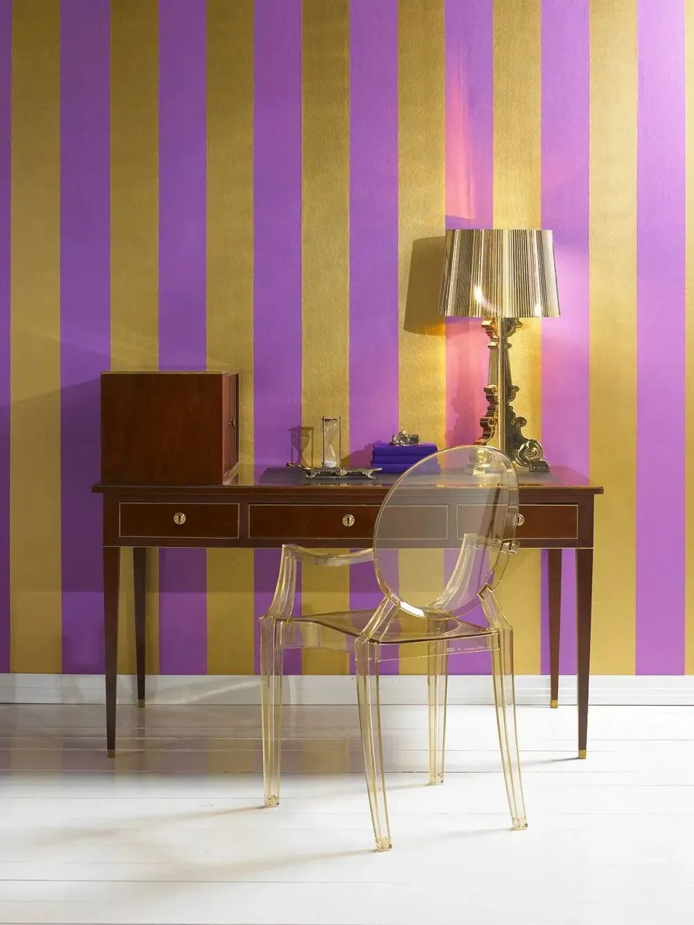 Kartell Sedia da soggiorno realizzata in plastica Louis ghost di- Sedie