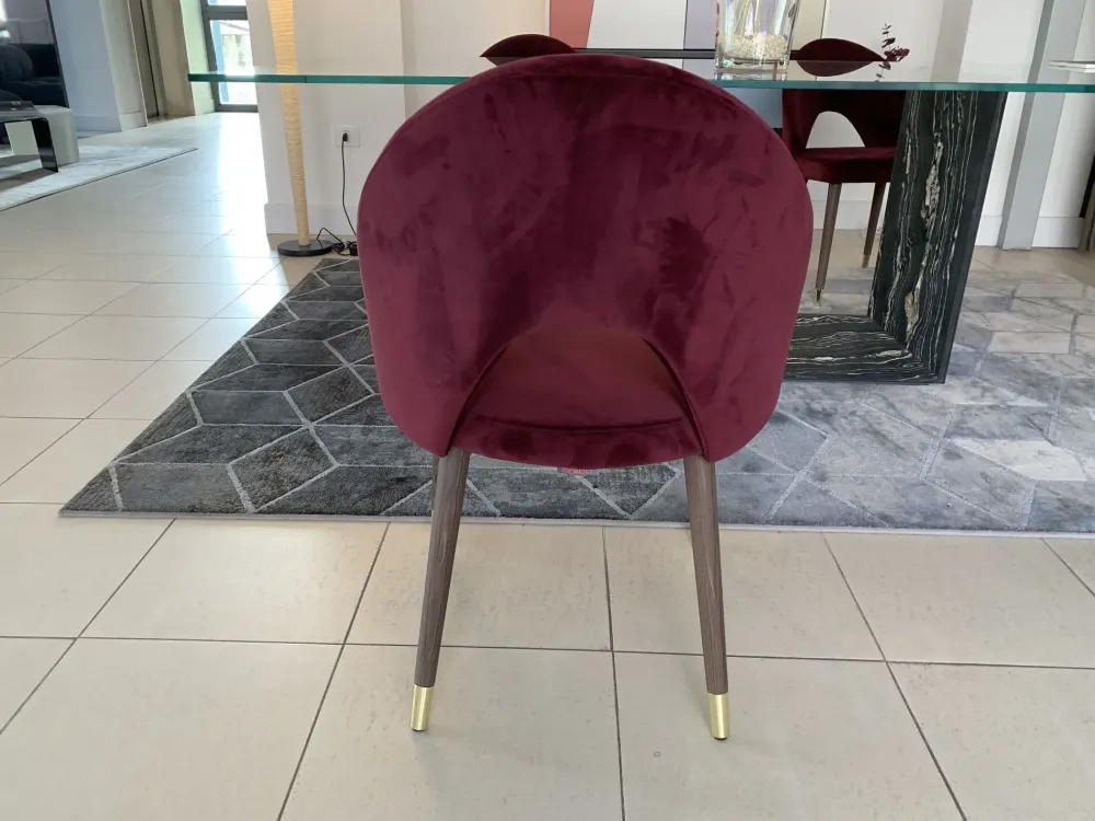 Sedia da soggiorno realizzata in tessuto Diana.f di^Colico Best