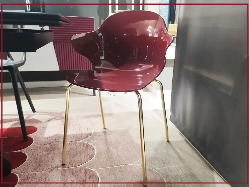 Sale Sedia da soggiorno realizzata in metallo Saint tropez di Sedie