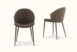 Sedia da soggiorno realizzata in tessuto Paris di^Sedit New