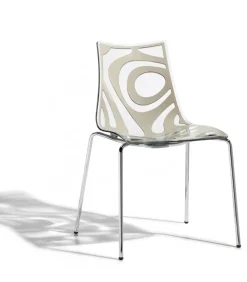 Scab Sedia da soggiorno realizzata in plastica Wave di- Sedie