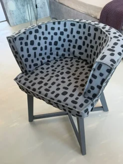 Gervasoni Sedia di modello poltroncine gray da soggiorno in offerta -35%- Sedie