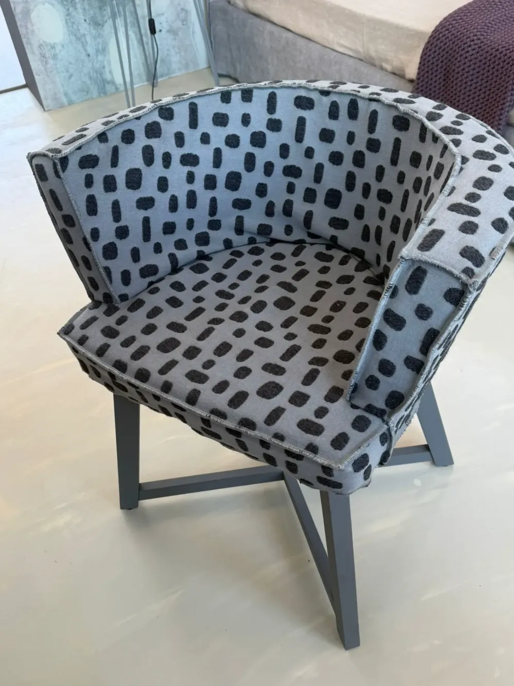 Gervasoni Sedia di modello poltroncine gray da soggiorno in offerta -35%- Sedie