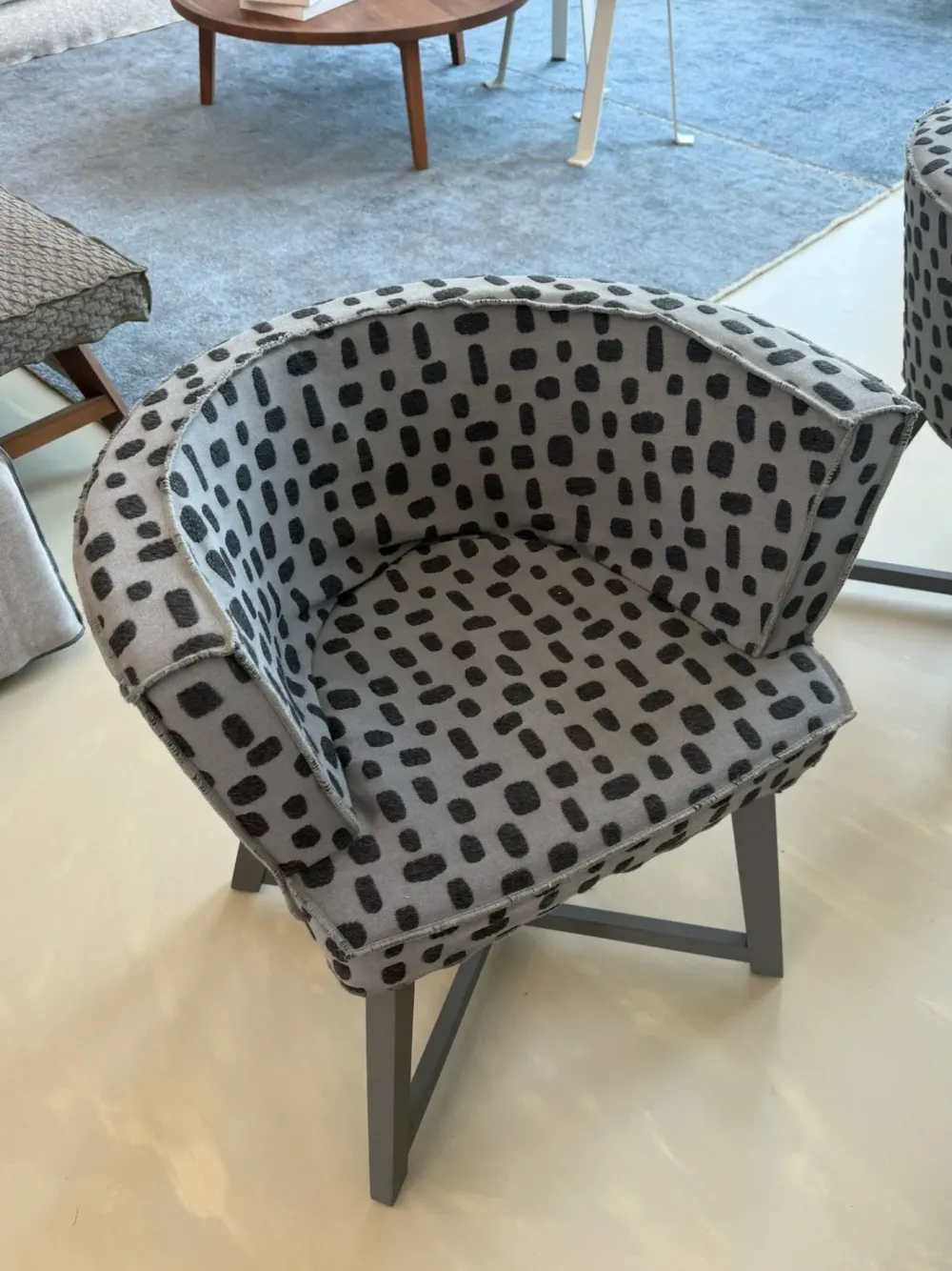Gervasoni Sedia di modello poltroncine gray da soggiorno in offerta -35%- Sedie