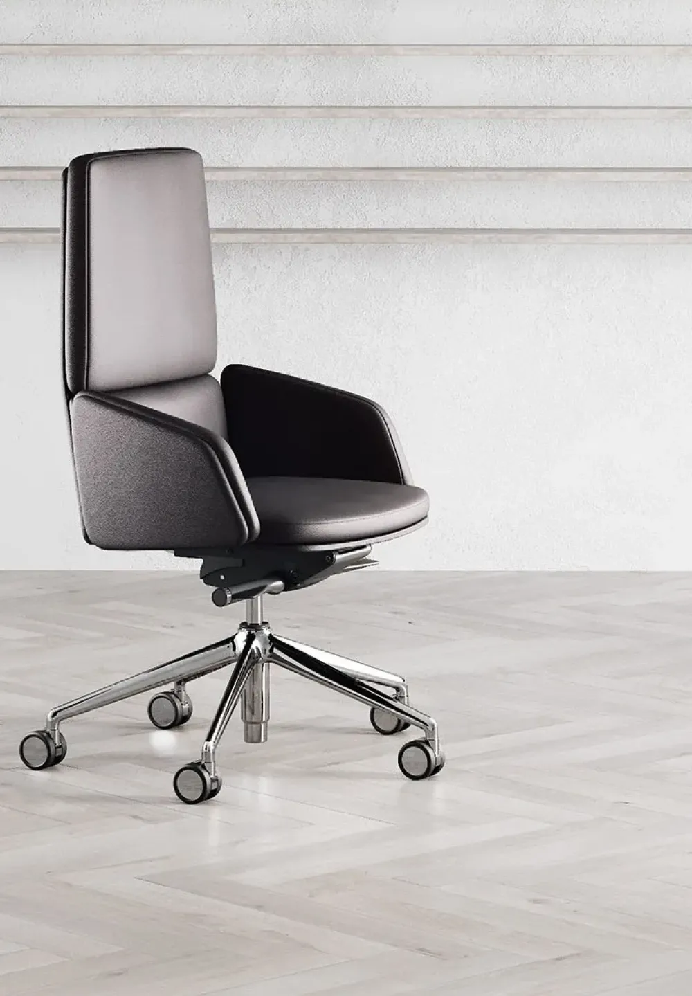 Online Sedia direzionale in ecopelle Lead schienale medio a prezzi outlet Arredo Ufficio