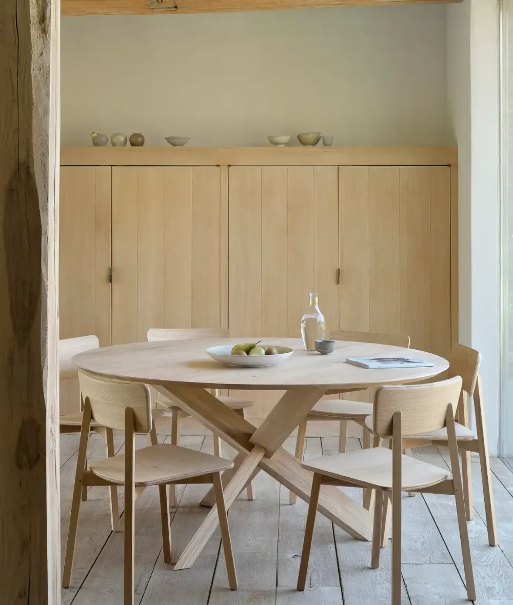 Sedia Ethnicraft casale in rovere a prezzo ribassato^Artigianale Best