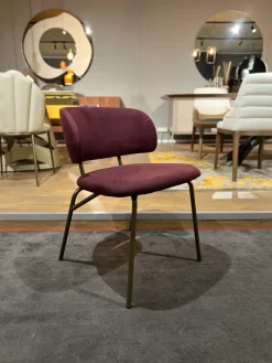 Zamagna Sedia Futura  da cucina realizzata in tessuto scontata del 70%- Sedie