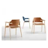Outlet Sedia in cuoio con braccioli Suite scontata Sedie