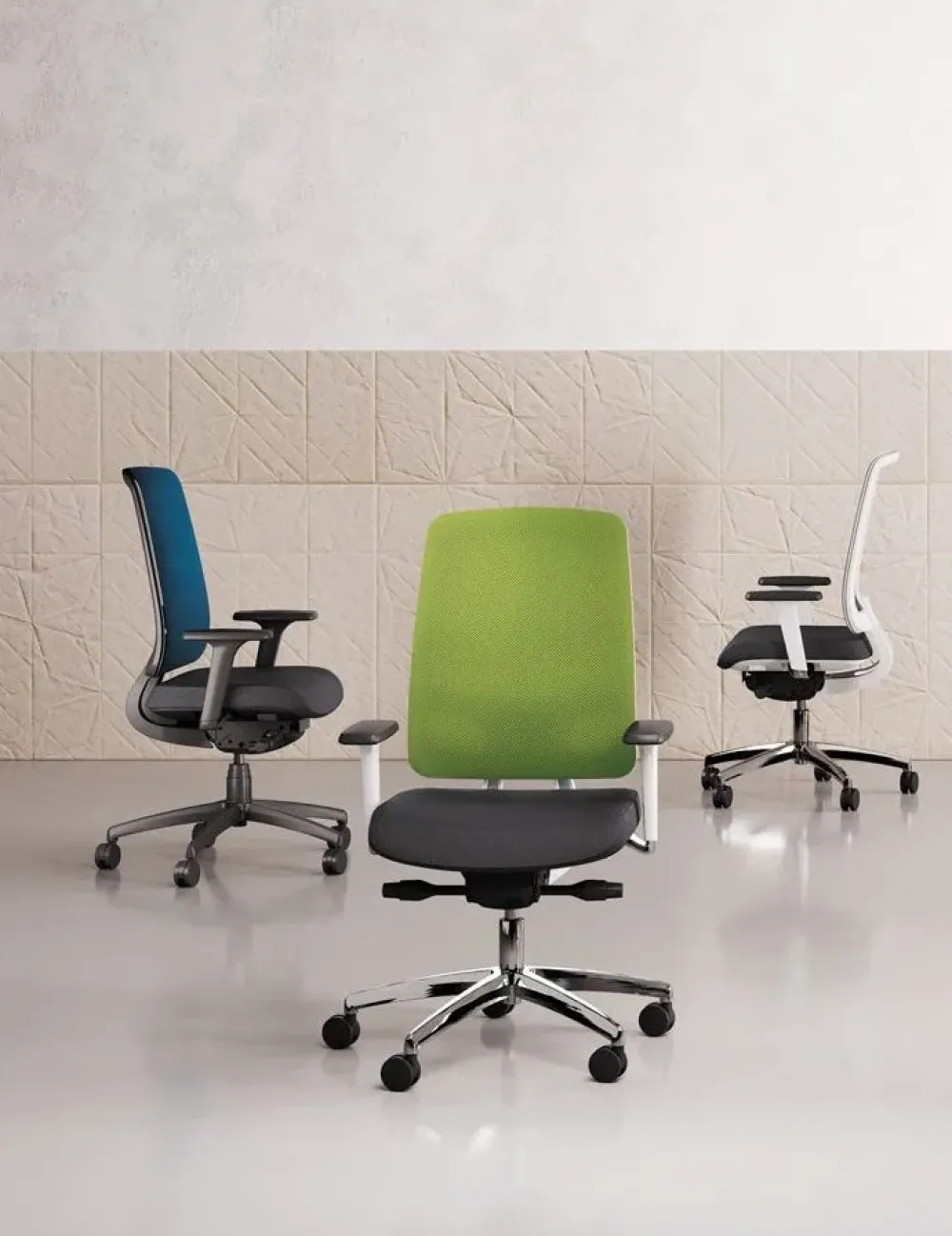 Sale Sedia in ecopelle regolabile in altezza Oscar in Offerta Outlet Sedie