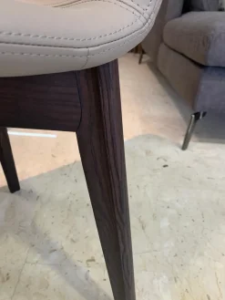 Sedia in ecopelle senza braccioli Charlotte scontata^Sangiacomo Online