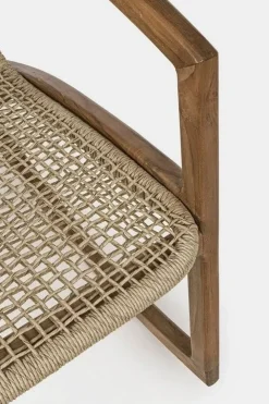 Sedia in legno a dondolo Poltrona dondolo adelita in fibra sintetica - scontata^Bizzotto Outlet