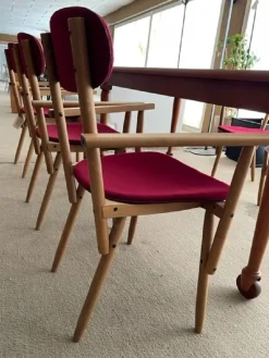 Sedia in legno con braccioli Legno in Offerta Outlet Sedie