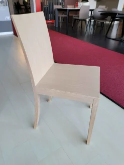 Sedia in legno senza braccioli Blondie in Offerta Outlet Sedie