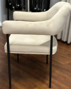 Sedia in metallo con braccioli Elisa in Offerta Outlet Sedie