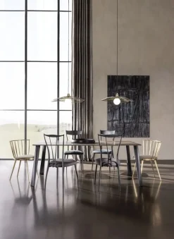 Sedia in metallo modello Vilma di^Cantori Outlet