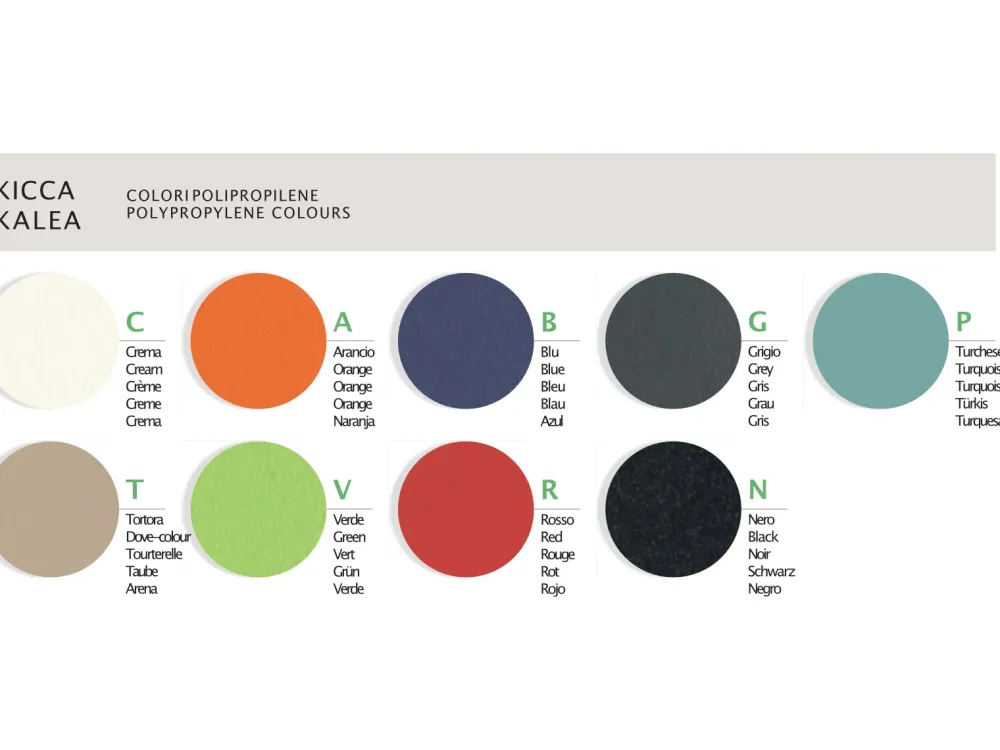 Best Sedia in plastica senza braccioli Kalea scontata Sedie