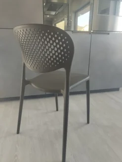 Sedia in plastica senza braccioli 4 sedie abby pronta consegna sped incl in offerta^Collezione esclusiva Sale