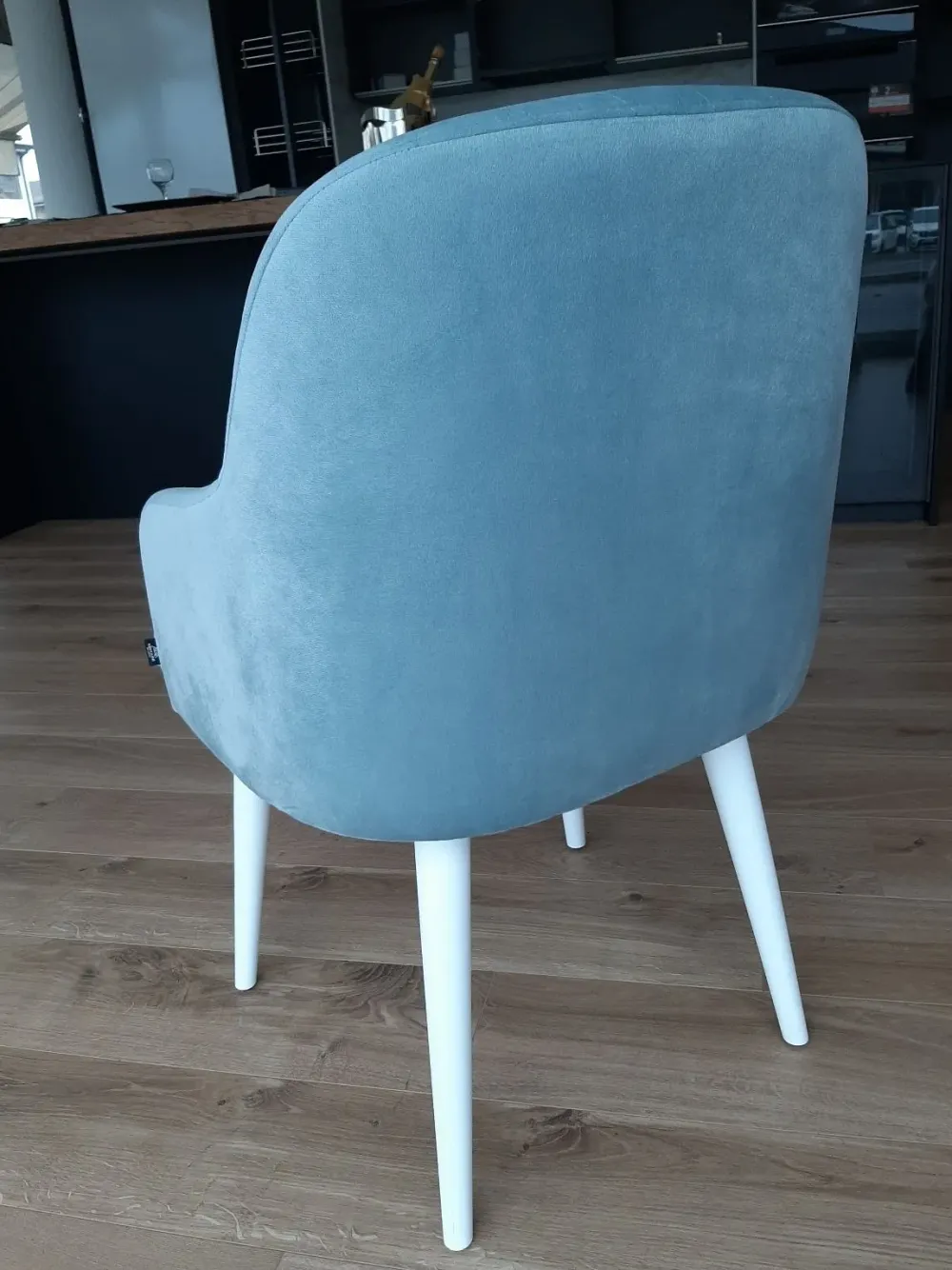 Clearance Sedia in tessuto con braccioli Poltroncina in offerta Sedie