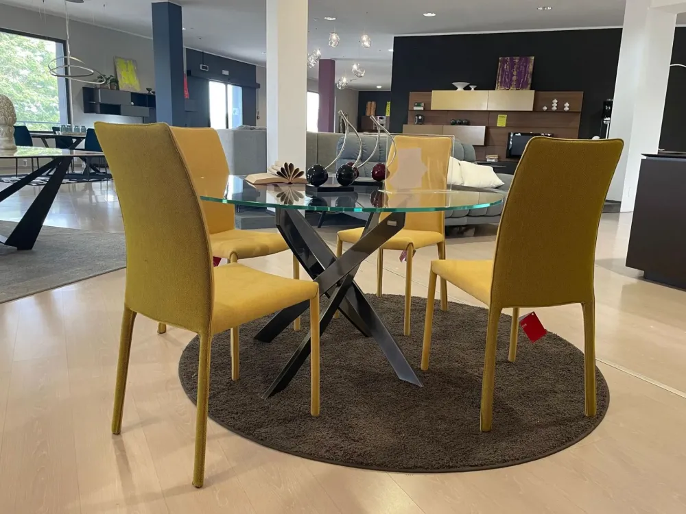 Sedia in tessuto con schienale alto Nuvola in offerta^MIDJ Sale