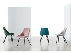 Sedia in tessuto modello Brasilia * di^Target Point Outlet