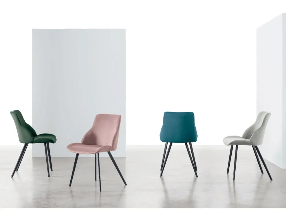 Sedia in tessuto modello Brasilia * di^Target Point Outlet