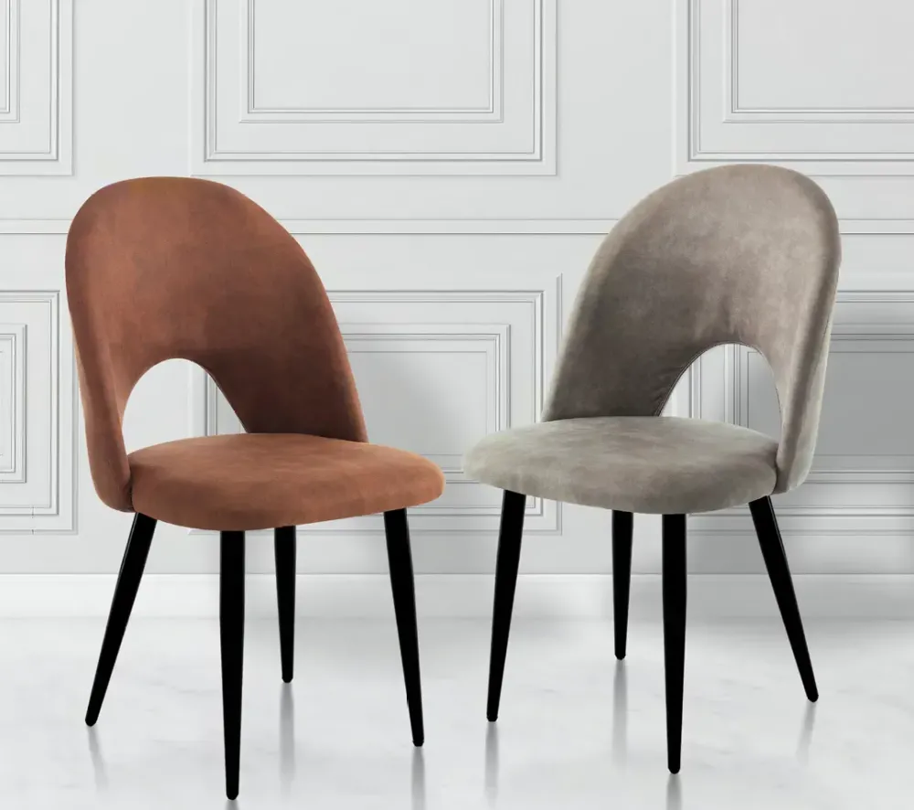 Sedia in tessuto poltroncina Sedia imbottita in velluto modello nail in Offerta Outlet^Mobilificio Bellutti Hot