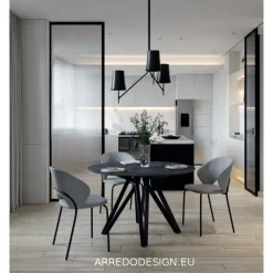 Sedia in tessuto senza braccioli Babilon a in offerta^Zamagna New