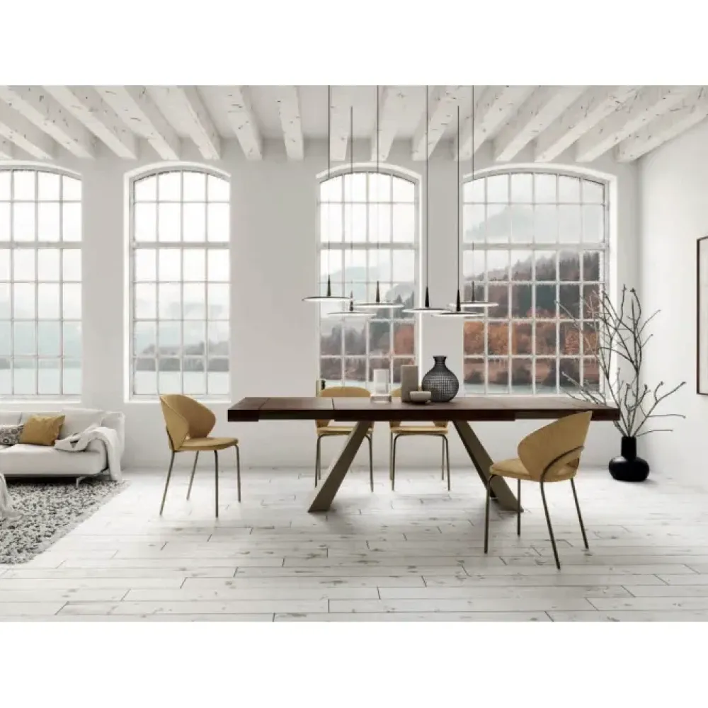 Sedia in tessuto senza braccioli Babilon a in offerta^Zamagna New